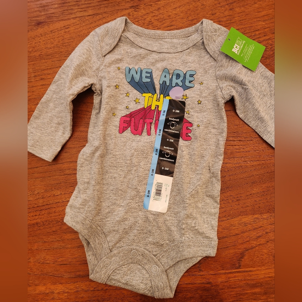 George Cotton Onesie 0-3 Months